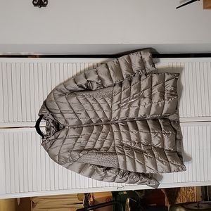 Lane Bryant Women's 26/28 Packable Puffer Coat Gold NWT